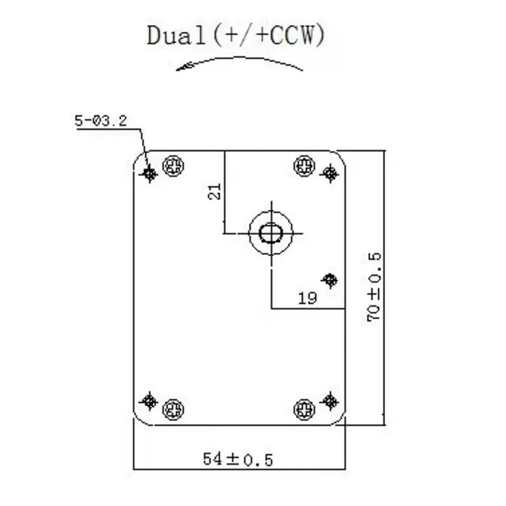 3530 quadratischer Bürsten-Getriebemotor mit hohem Drehmomentreduzierung, 7 geformter DC3,7–14,4 V Ganzmetall-Getriebemotor mit Kabel für Robotik