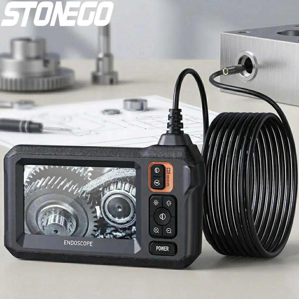 

1080P HD WiFi Endoscope 43 Inch Display 1m 5m 10m Cable Options Dual Head 2600mAh for Auto Electrical Inspection