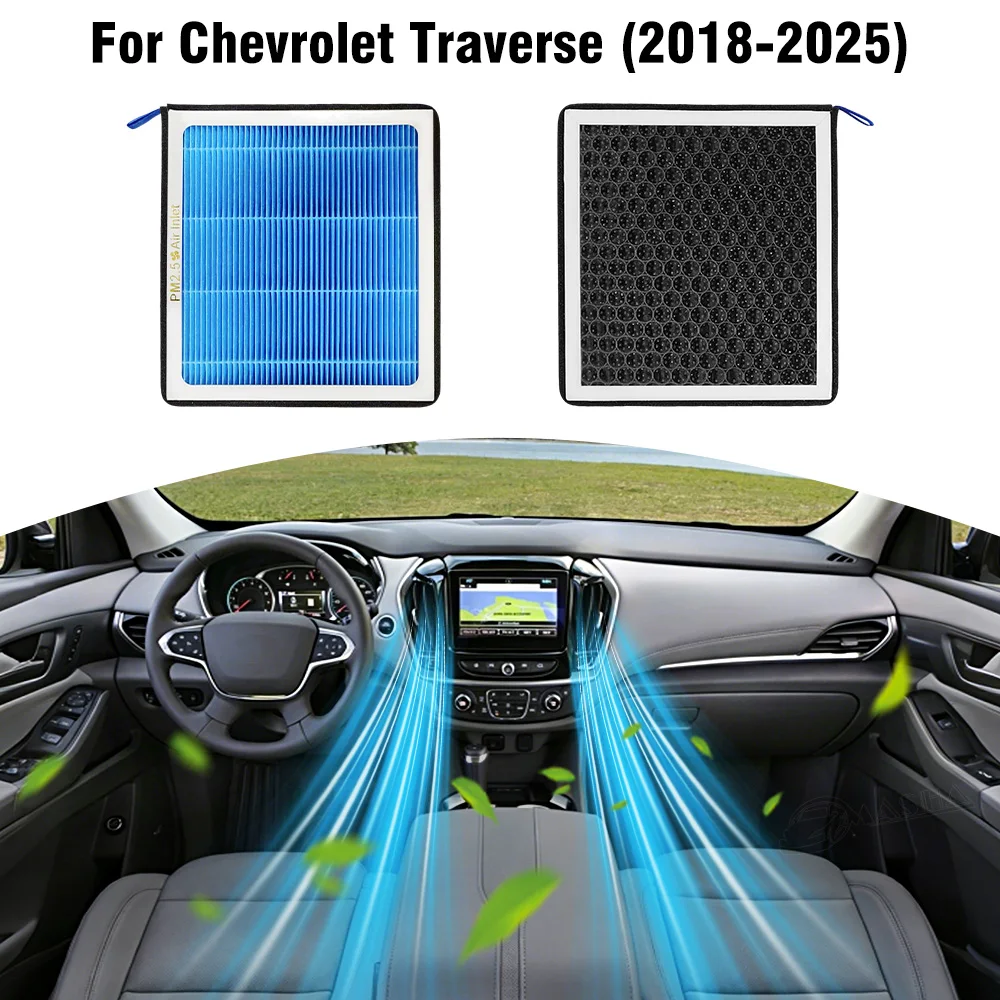 For Chevrolet Traverse 2018 2019 2020 2021 2022 2023 2024 2025 Car Air Filter Conditioner Replacement Kit Car Accessories