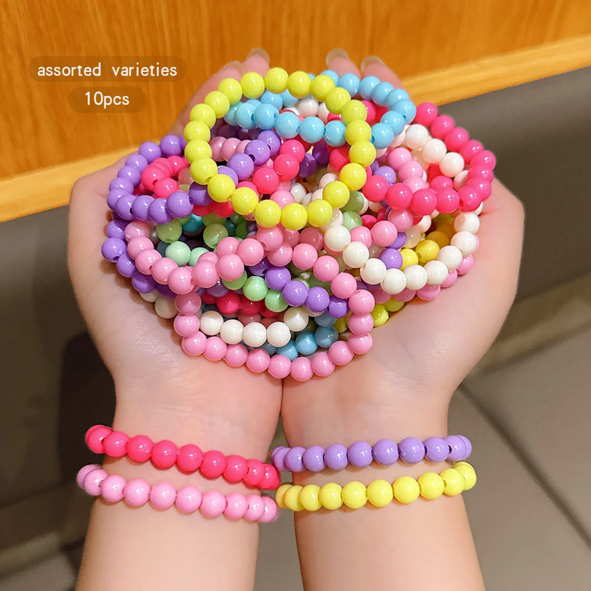 10 colors random temperament versatile simple sweet color random solid color bracelet
