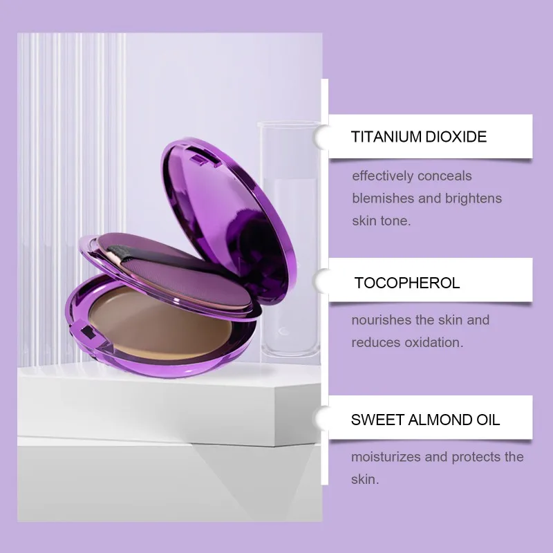 Miroir Portable correcteur Durable tatouage tache Portable mat pressé poudre mate durable correcteur coussin fond de teint