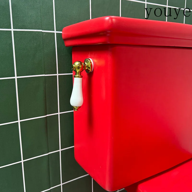 American retro high-end toilet is red retro toilet home hotel apartment bathroom toilet