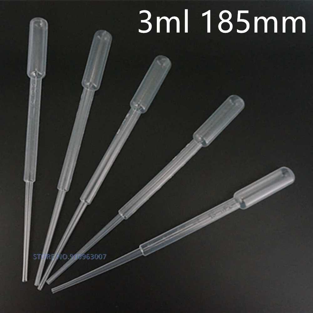 10Pcs-200Pcs 0.2ml to 10ml Laboratory Tools Pipettes Graduated Pasteur Pipette Dropper Polyethylene Makeup Tools