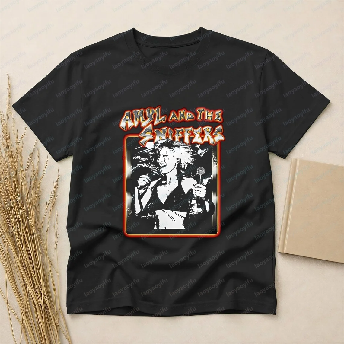 Punk Rock Fan Gift - Amyl and The Sniffers Trendy Short-sleeved Men's and Women's Universal Crew-neck Comfortable T-shirt