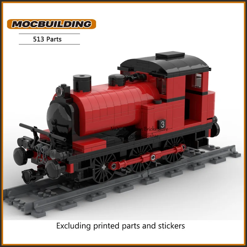 MOC Building Blocks Sella Serbatoio Motore Treno della città Tecnologia assemblata fai-da-te Mattoni Express Giocattoli educativi per bambini Regali di Natale