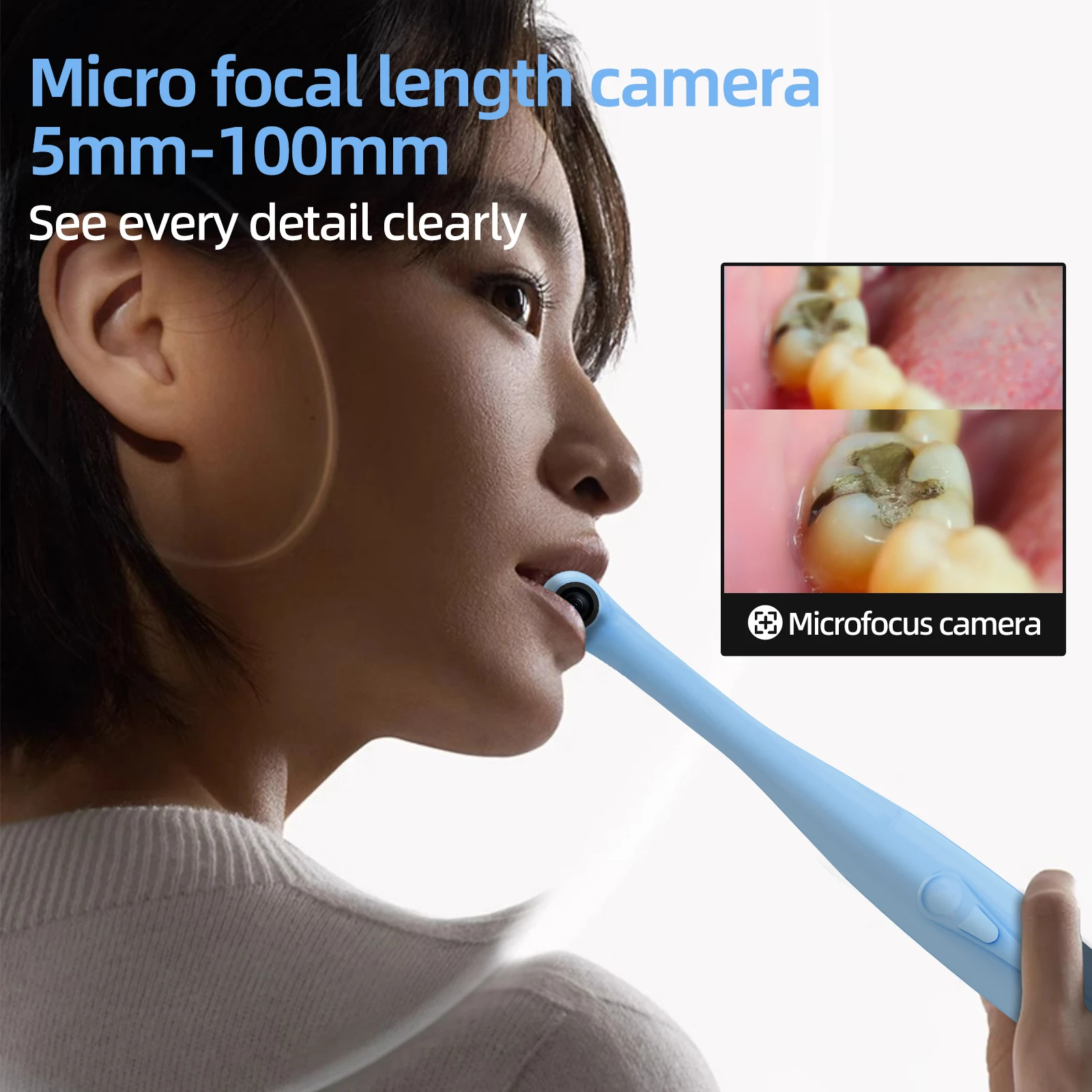 Imagem -03 - Visual Mirror Câmeras para Dentista Pele Saudável Detecção Ferramenta de Exame Exame Impermeável em hd