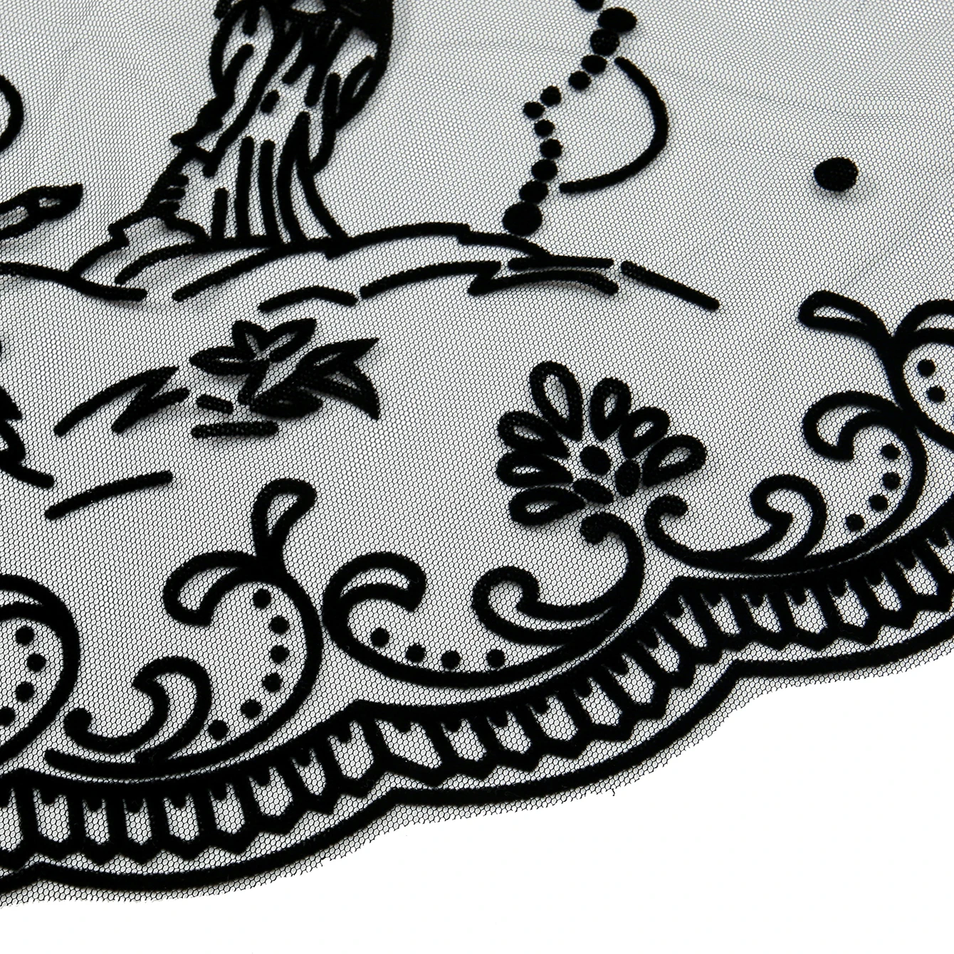Neue Ankunft Spitze Embriodery Schal Klassischen Spanischen Stil Spitze Mantilla Stickerei Dreieckigen Katholischen Kirche Schleier Für Frauen – Detail 2