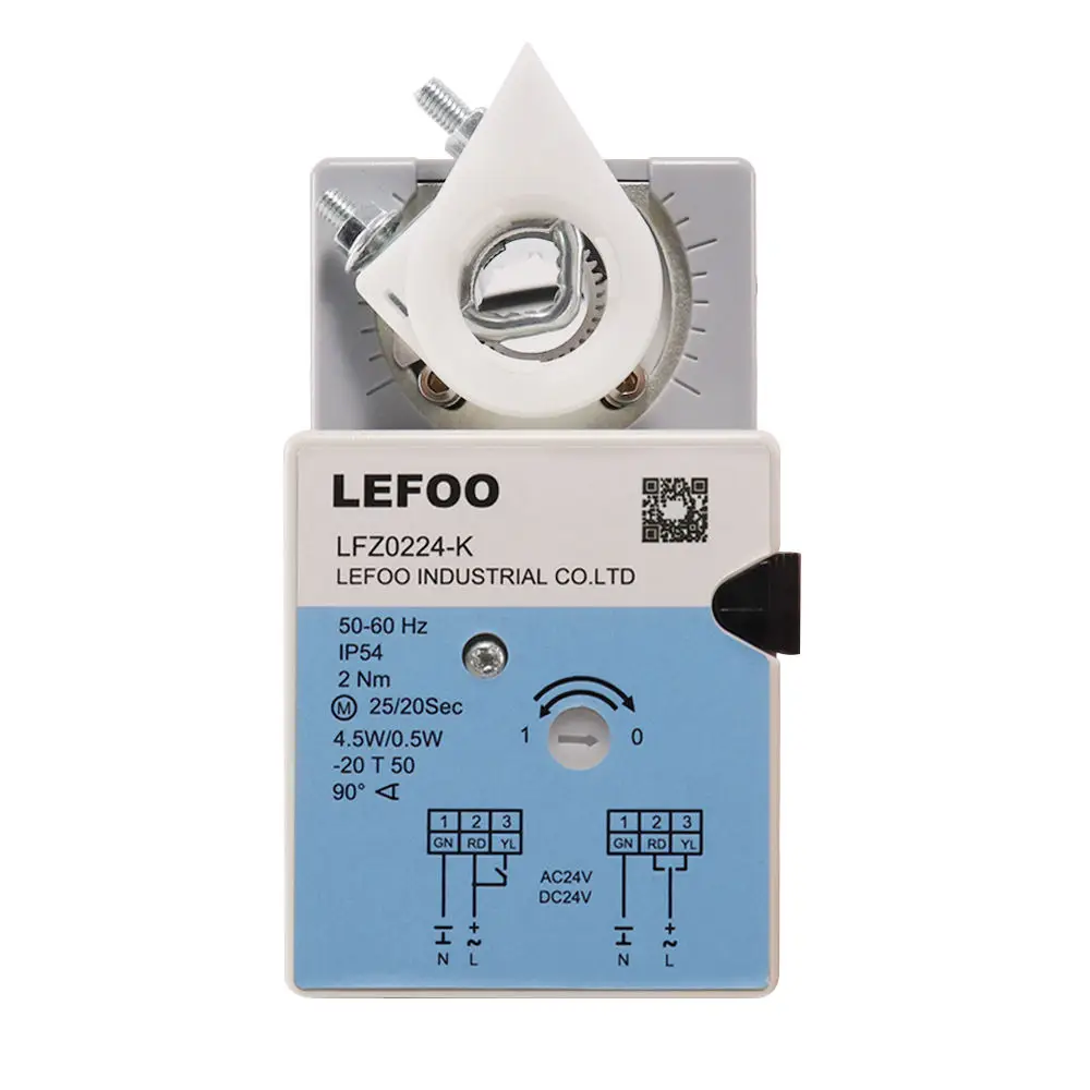 For Long Serve Life 4-20mA 0-10V Damper Rotary Actuator Manual Operation for Building Automation Water Pressure Control Pumps