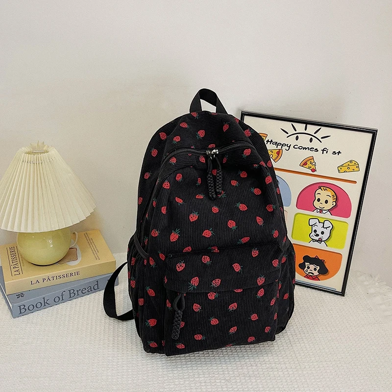 

Милый вельветовый рюкзак из трех частей с сумкой для обеда и пеналом. Универсальный рюкзак. Рюкзак для ноутбука большой вместимости. Рюкзак для путешествий.