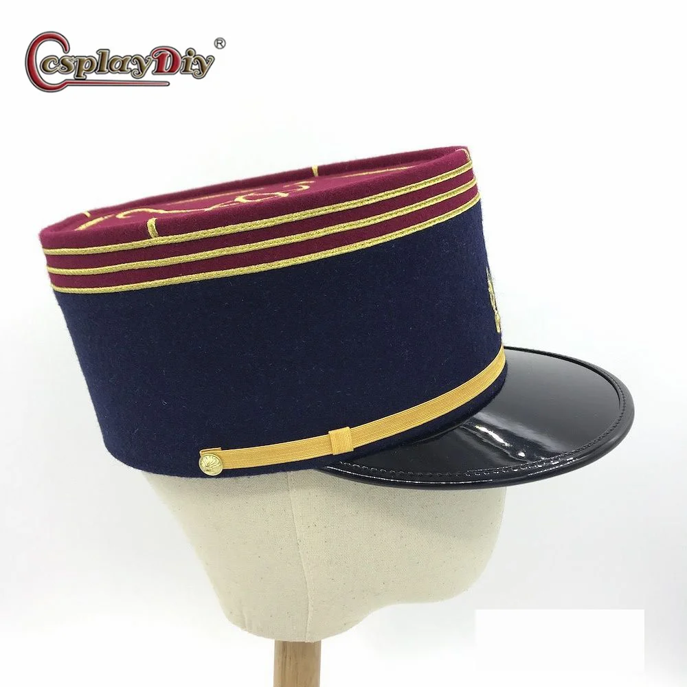 French Kepi Hat Kepi Hat Cylindrical Hat Flat Cap Re-spelled Version Cap  French Army headgear