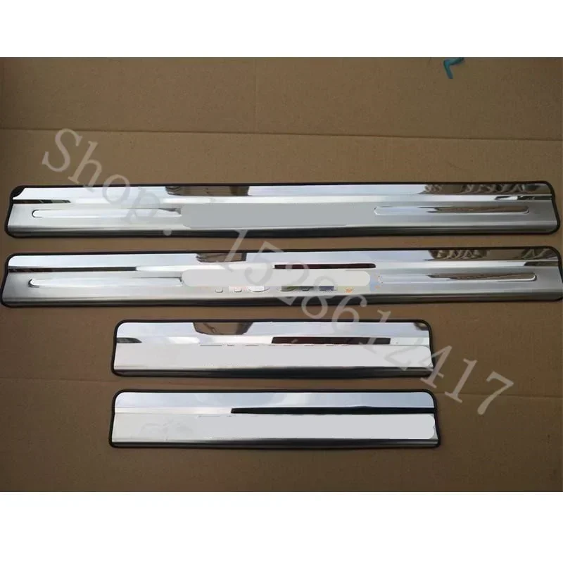 For Volkswagen Tiguan MK1 2010 2011 2012~2016 Door sill plates stainless car molding accessories scuff pad plate on door sills