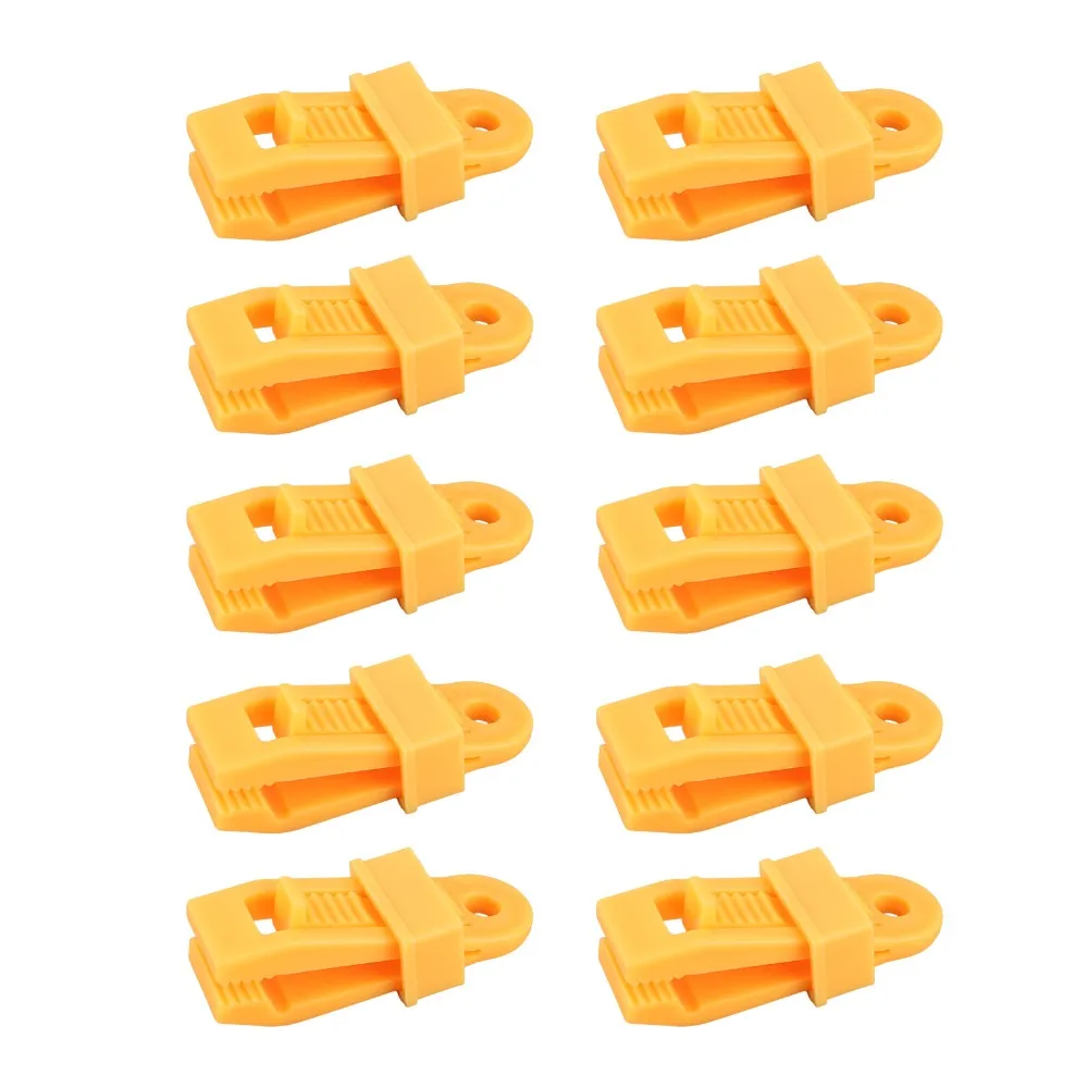 30Pcs Durable Plastic Tarp Clips Strong Lock Windproof Tent Clamps Crocodile Mouth Multipurpose Fastening Buckle Banner Securing