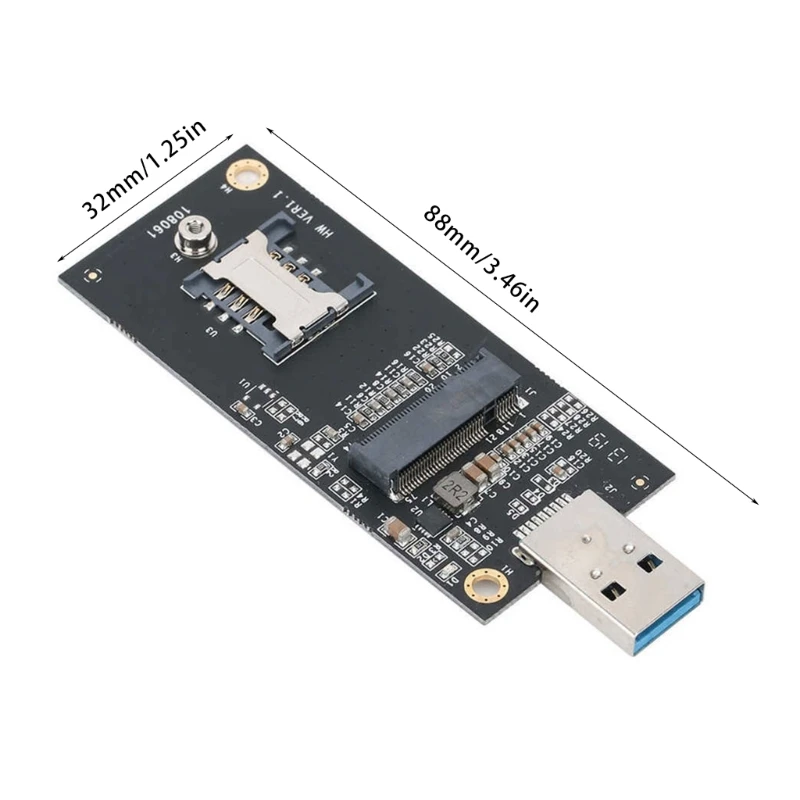 NGFF Key to USB Adapters with 6Pin/8Pin Card Slot for 3G Module Connectors Hot Swapping