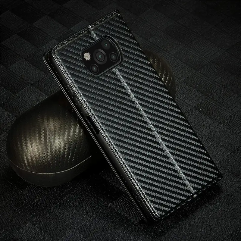 Magnetic Case For Xiaomi POCO X3 Pro Case Leather Classic Black Luxury Flip Cover For Xiaomi Poco X3 NFC X3Pro X 3 Wallet Case - Image 2