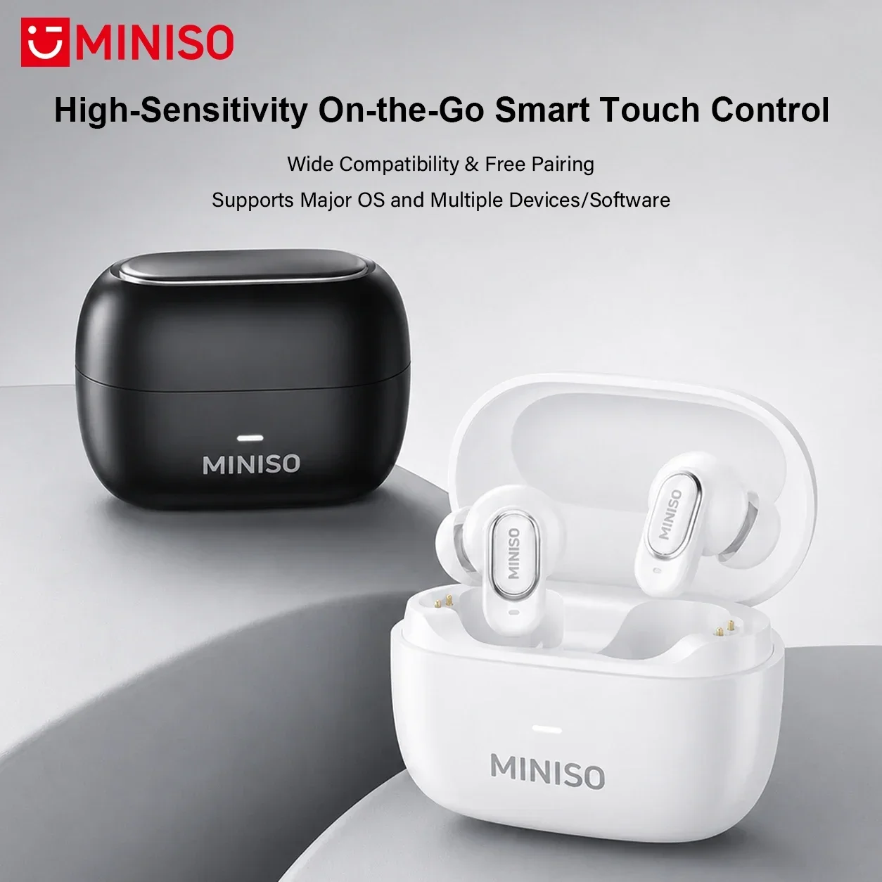 MINISO MS130 Wireless Bluetooth Earphones Macaron Low Latency In-Ear Earbuds ENC Wireless Headphones For Travel Work Sport