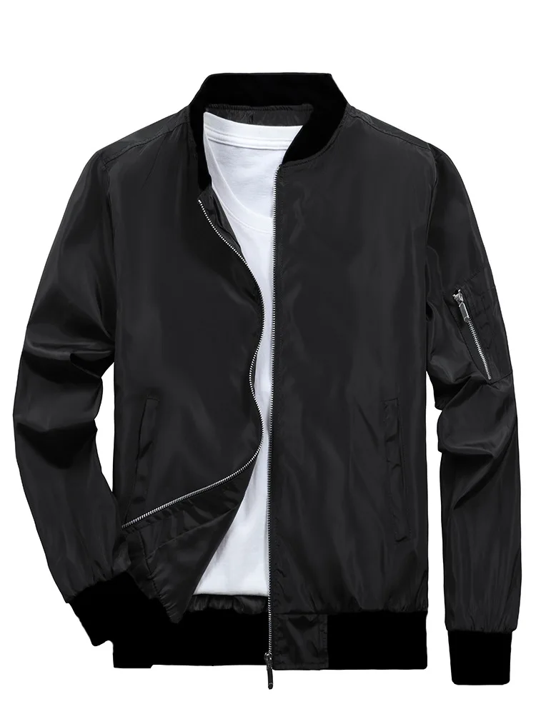 Veste à la mode pour hommes, Cardigan fin décontracté, col montant à fermeture éclair, pour personne