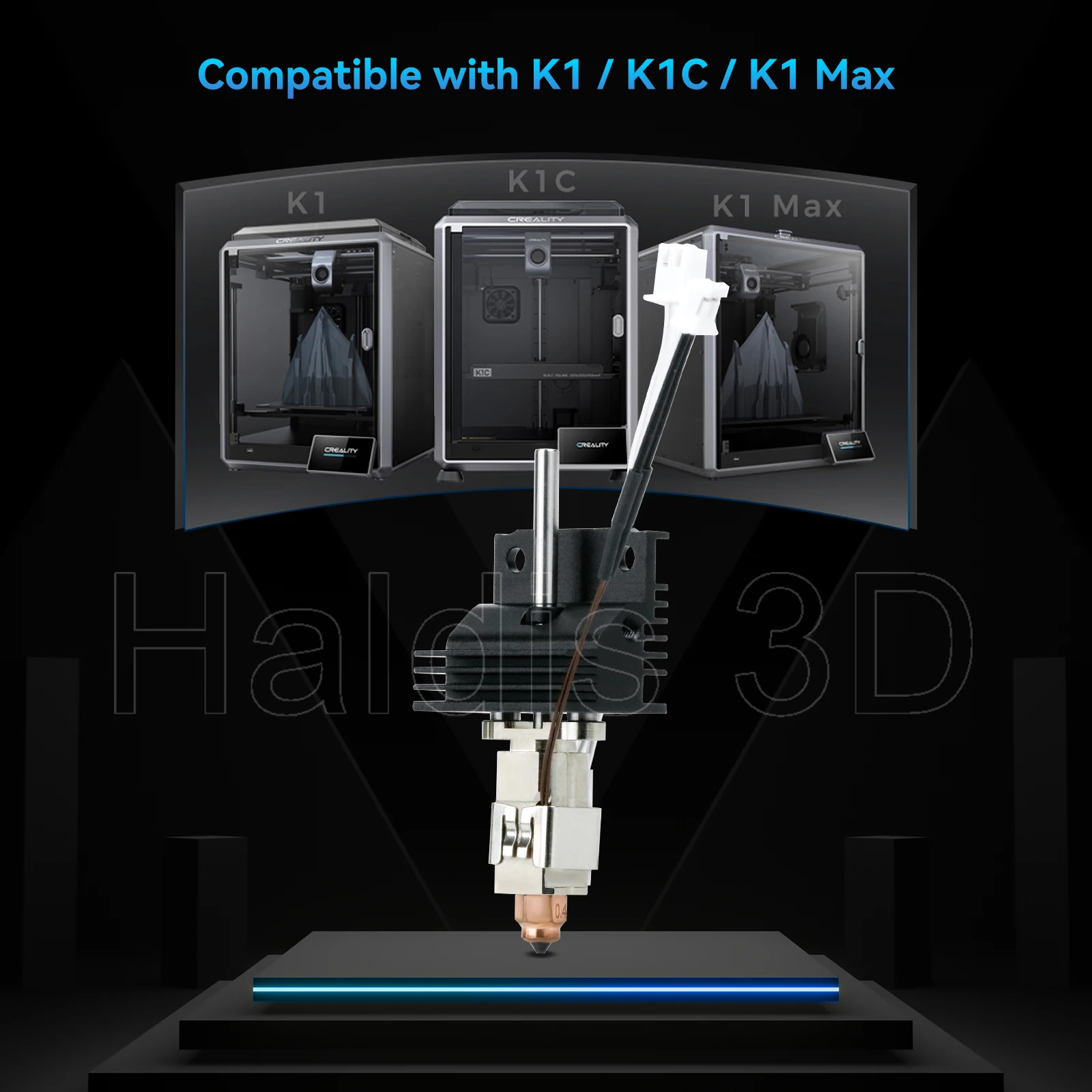 Upgrades Hotend Kit für Creality K1 K1C K1 Max Quick Swap Düsen Keramik Heizblock Thermistor Hot End Kit 3D Drucker Teil – Detail 10
