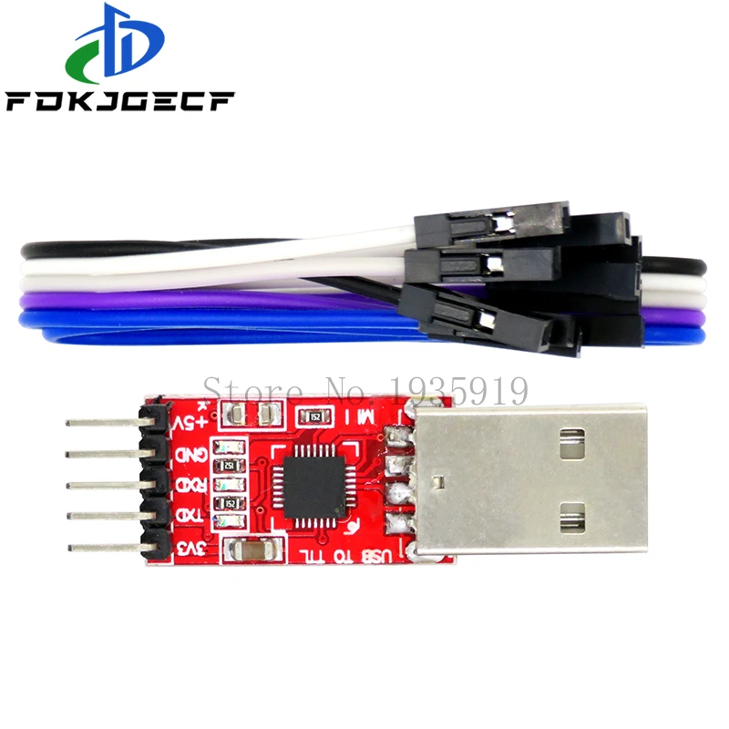 CP2102 USB 2.0 إلى UART TTL 5PIN موصل وحدة محول مسلسل STC استبدال FT232 CH340 PL2303 غلاف من الألومنيوم CP2102 USB 2.0