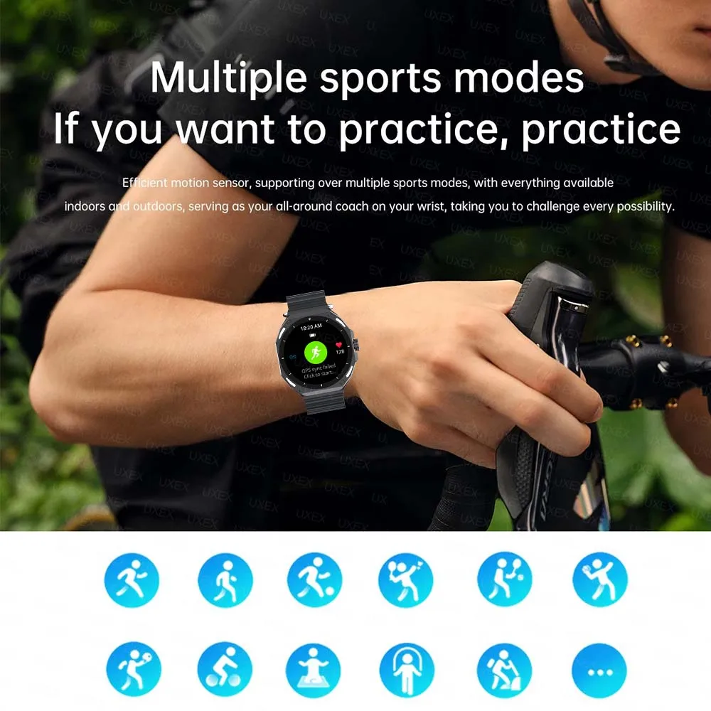 若者向けメンズスマートウォッチ 1.53 HD ディスプレイ 健康追跡 Bluetooth 通話 音声アシスタント スポーツミーティングギフト スマートウォッチ アウトドア