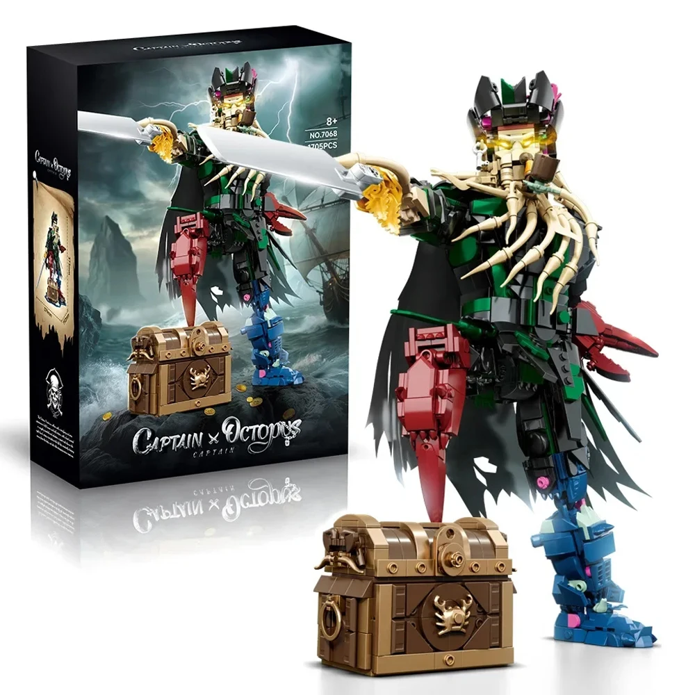 

1705Pcs MOC Creativity Pirate Captain Character Building Blocks Bricks Assembling Model Toys for Boys Kids Christmas Gifts Sets