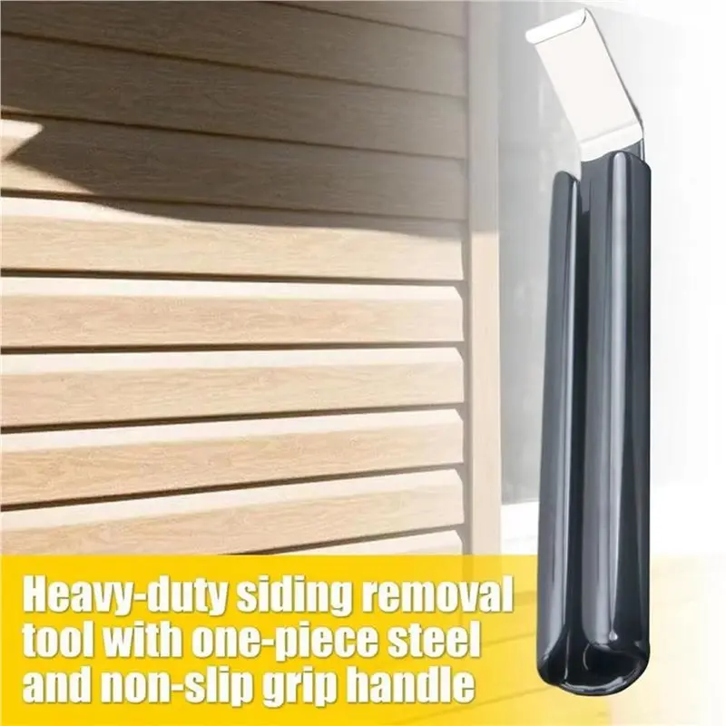 A02M-2X Siding Tool Siding Zipper Tool With Long Non-Slip Grip Handle House Side Installation Tool Deck Board Removal Tool