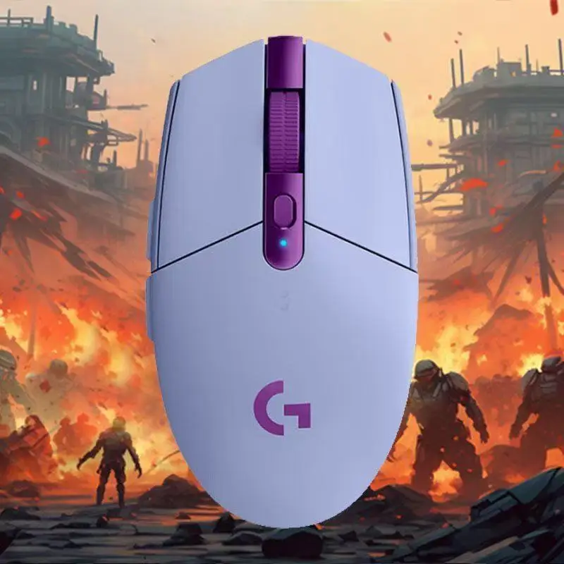 Ratón Inalámbrico para Juegos Logitech G304 Light Speed, 12000DPI, Ratón Inalámbrico, Accesorios para Portátiles, Compatible con Versión sin Controlador