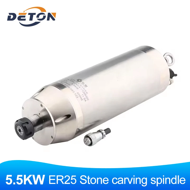 

Высокоскоростной электродвигатель для Резьбы Шпинделя с водяным охлаждением, 400 кВт, ER25, 800-Гц