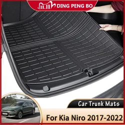 TPE Car Rear Trunk Mat Waterproof Protective Liner Trunk Tray Floor Mat cars accessories for Kia Niro PHEV DE SG2 2017~2022