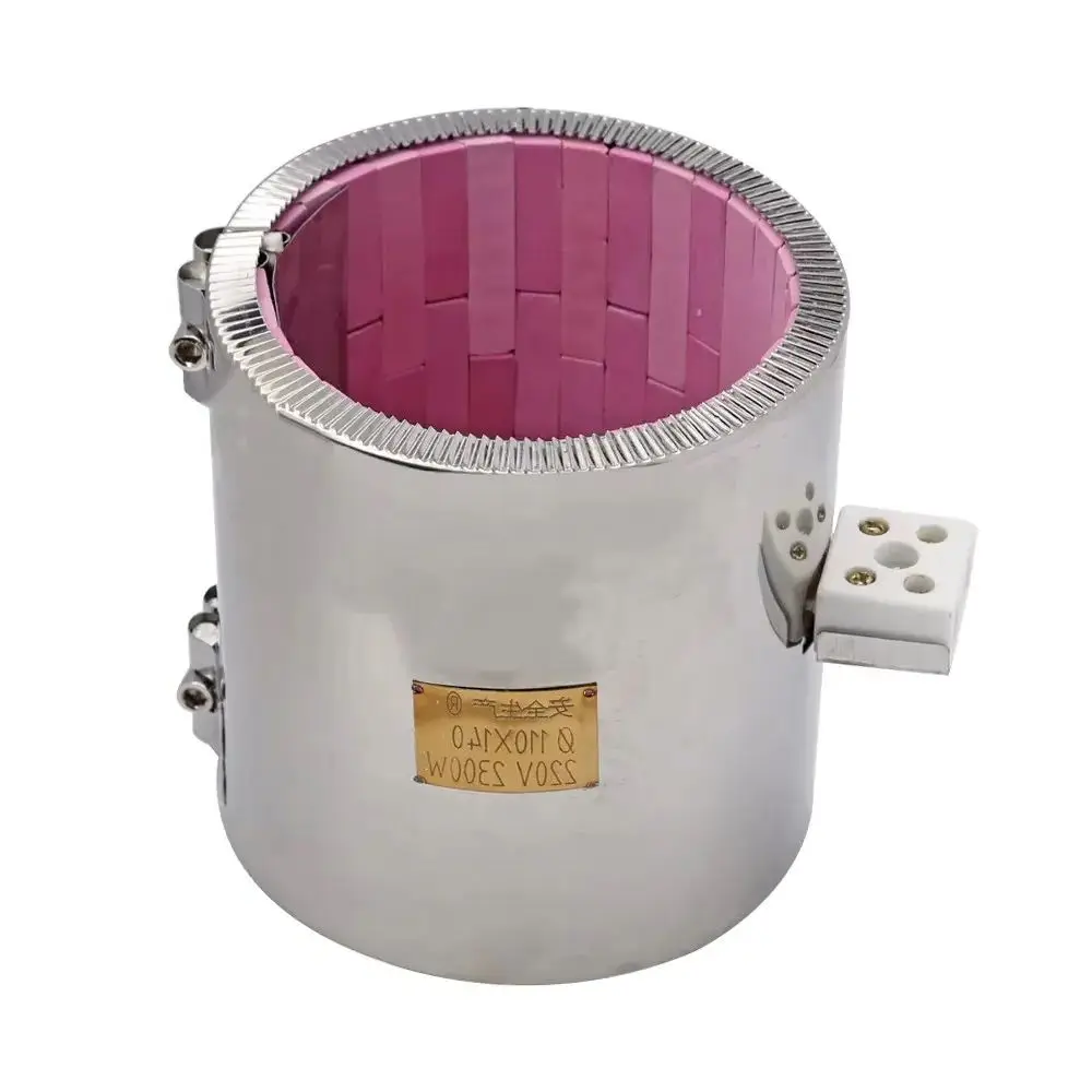 70x70mm/70x90mm/70x110mm/70x170mm Stainless Steel Red Ceramic Band Heater 770W/990W/1200W/1550W Heating Element