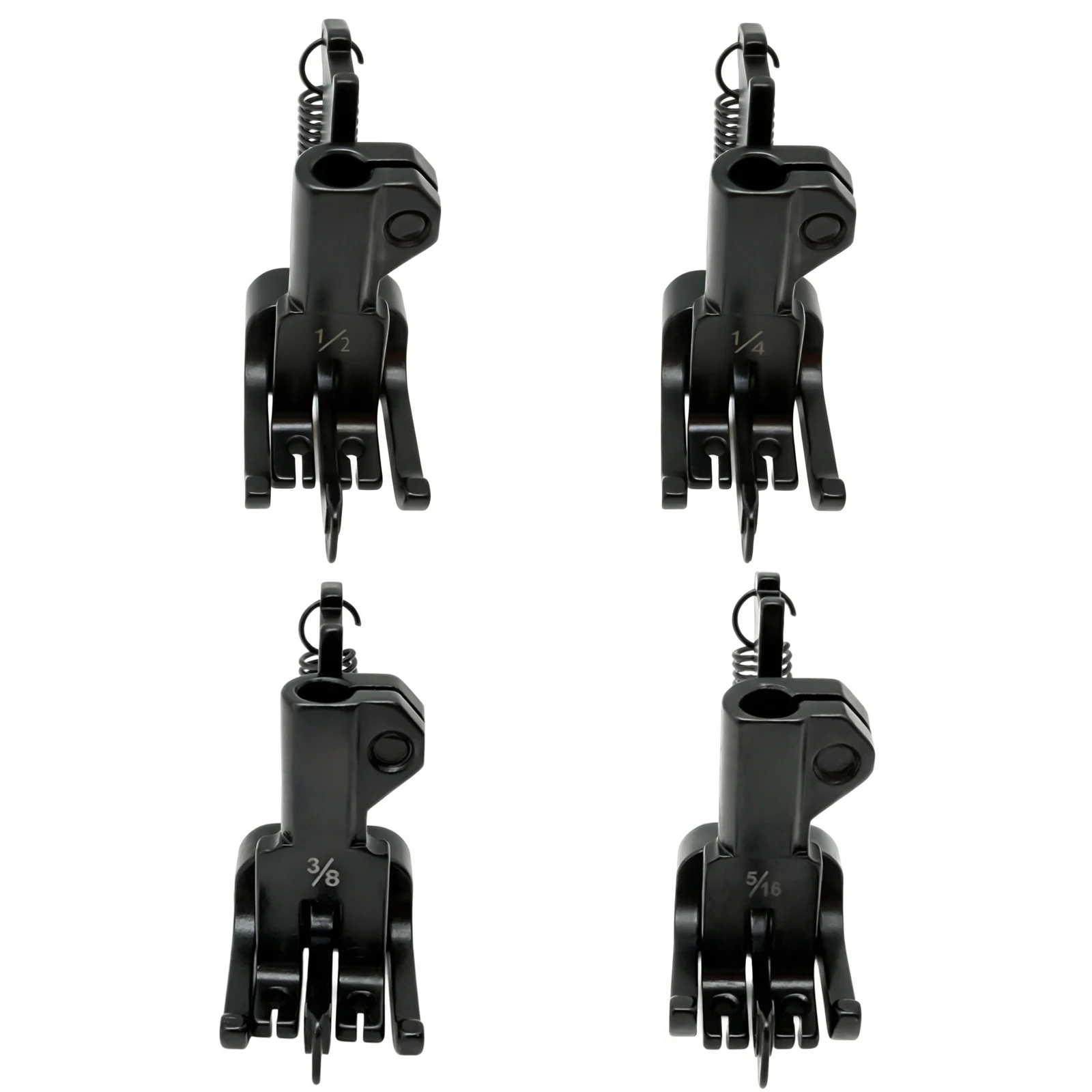 Juego de prensatelas con guía central para máquina de coser de doble aguja, compatible con Juki LU-1560, Typical GC20606, 4420, Consew 369RB
