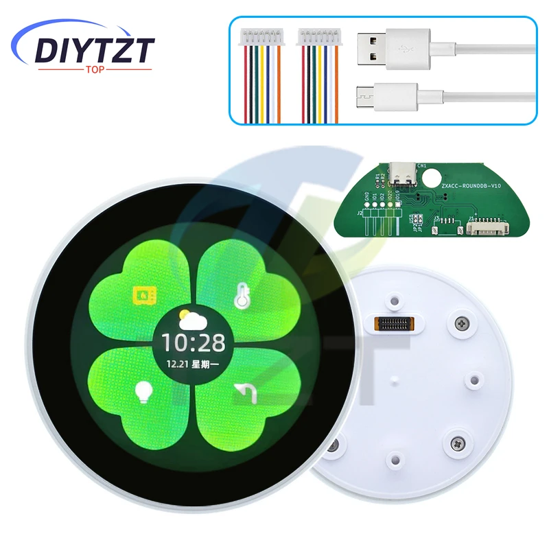 2.1 Inch 480*480 Round Circular IPS Color LCD Display And Magnetic Encoder Knob ESP32-S3 Module N16R8 ST7701 2.4G WIFI For NEST