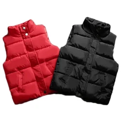 Boys Girls Winter Autumn Down Vest Coat Children Kids Warm Waistcoat Outerwear Clothing Infant Jacket for 3 4 5 6 7 8 9 10 years