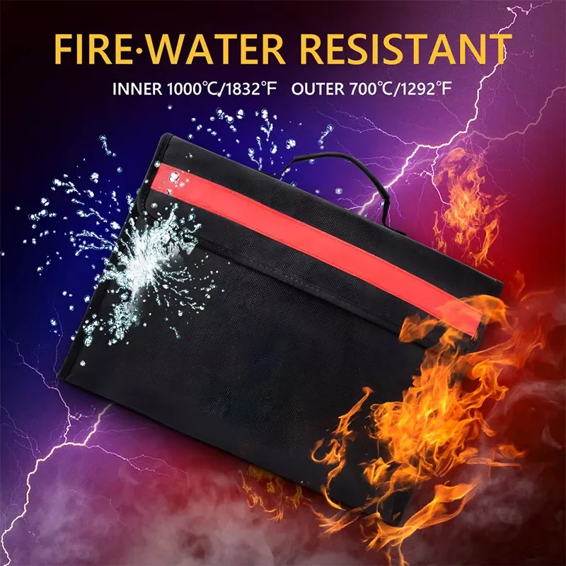 Fireproof Business Travel Shoulder Bag Outdoor Sport Portable Travel Fireproof Bag Protect Important Documents On Business Trips