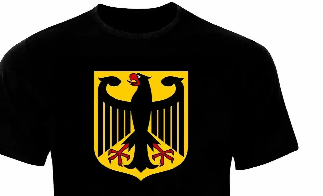 

Deutschland Deutsch Arms Flag Coat of Arms Of The Germany T-Shirt. Summer Cotton O-Neck Short Sleeve Mens T Shirt New Size S-3XL