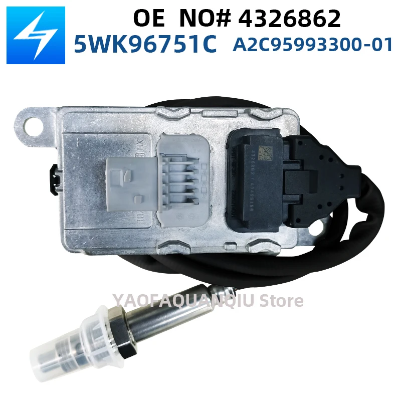 4326862 5WK96751C A045S156 SNS151C A2C95993300-01 New Nitrogen Oxygen Sensor NOX Sensors For CUMMINS Engine