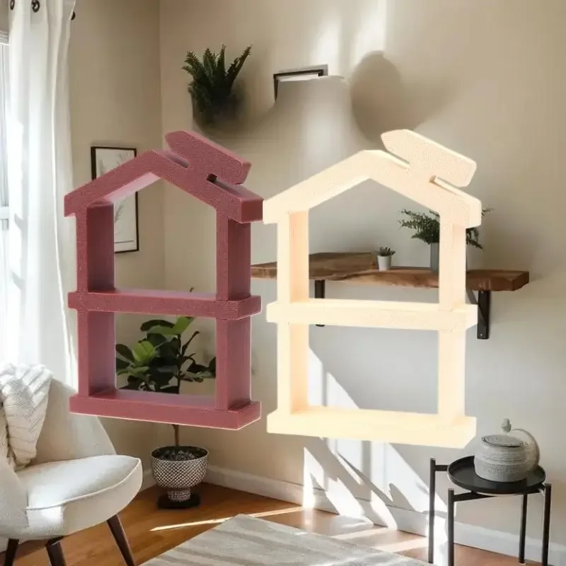 

1/12 Dollhouse Simulation Double Layer Bookshelf Display Rack Model Doll Home Study Furniture Decor Toy Dolls House Accessories