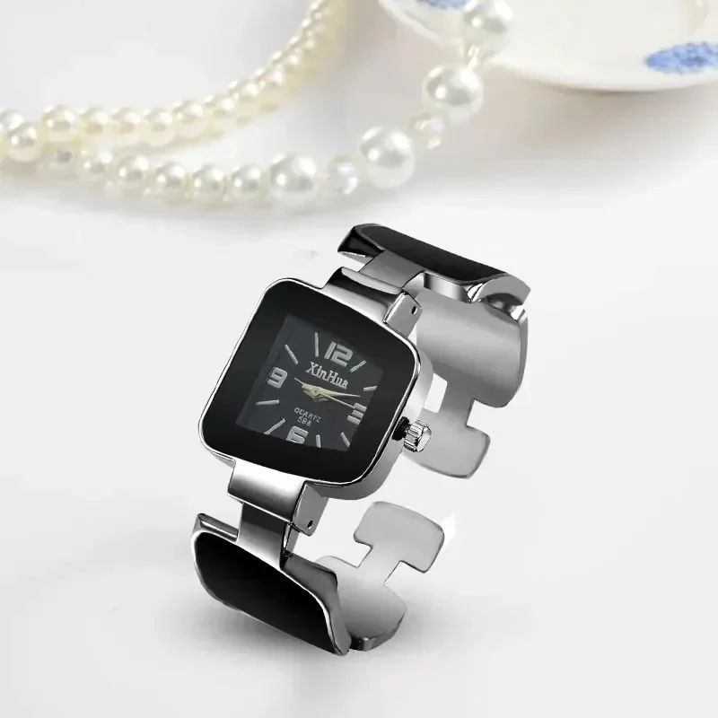 Relógio Feminino Bracelet Women's Watches Unique Watch Alloy Quartz Wristwatches Female Clock for Everyday Gift Reloj Para Mujer