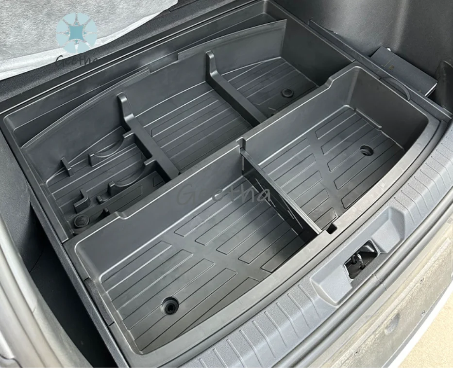 Rear Trunk Storage Box for BYD Song Plus EV Rear Trunk Organizer Storage Box Trunk Leftover Space Storage Box