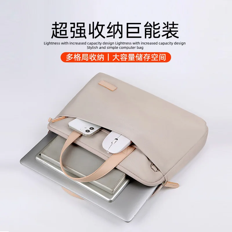 Large Capacity Laptop Bag 13/14/15 inch Notebook Messenger Bag for Macbook Shoulder Messenger Bag Computer Handbag Briefcase