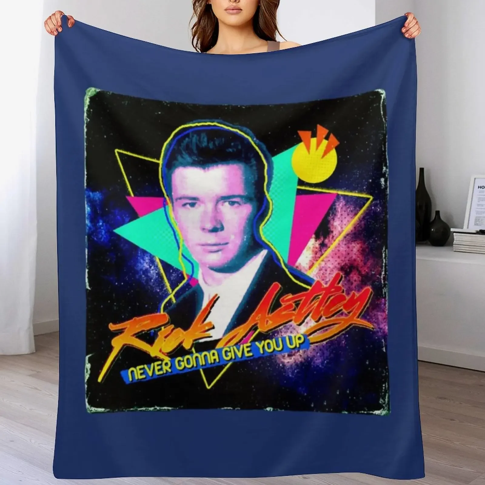 Rick Astley Throw Blanket Soft Solid Color Blanket for Couch Bed