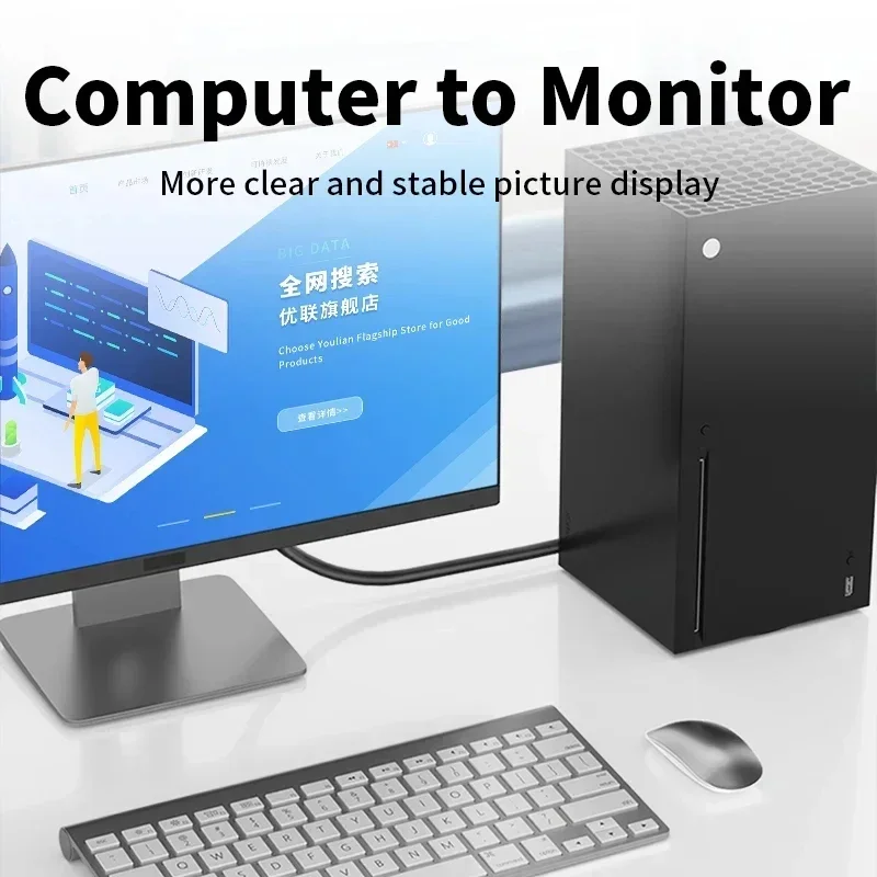 1080P Displayport to VGA Adapter Cable DP to VGA Male to Male Converter Cable For HDTV Monitor Projector PC Computer Laptop