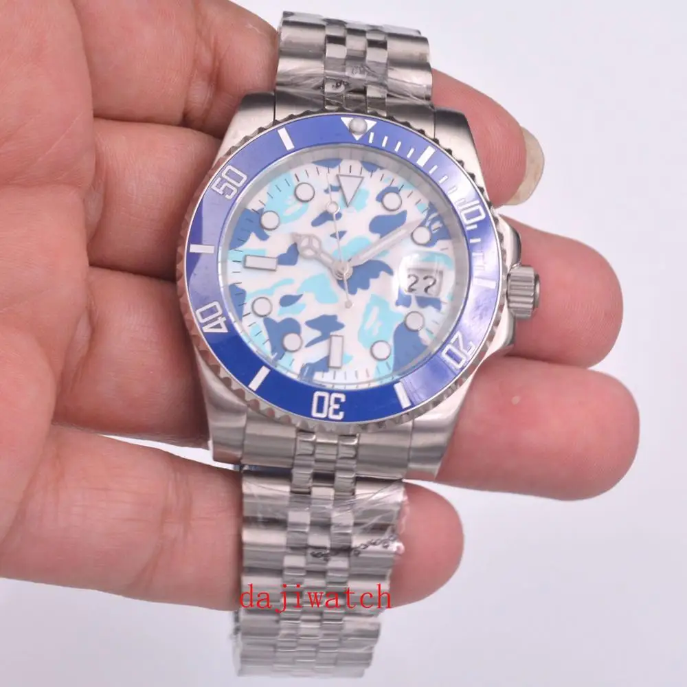 

Luxury CORGEUT 40mm Automatic movement Sterile Dial Sapphire Glass Luminous Bead Movement Stainless Steel Men's machinery Watch