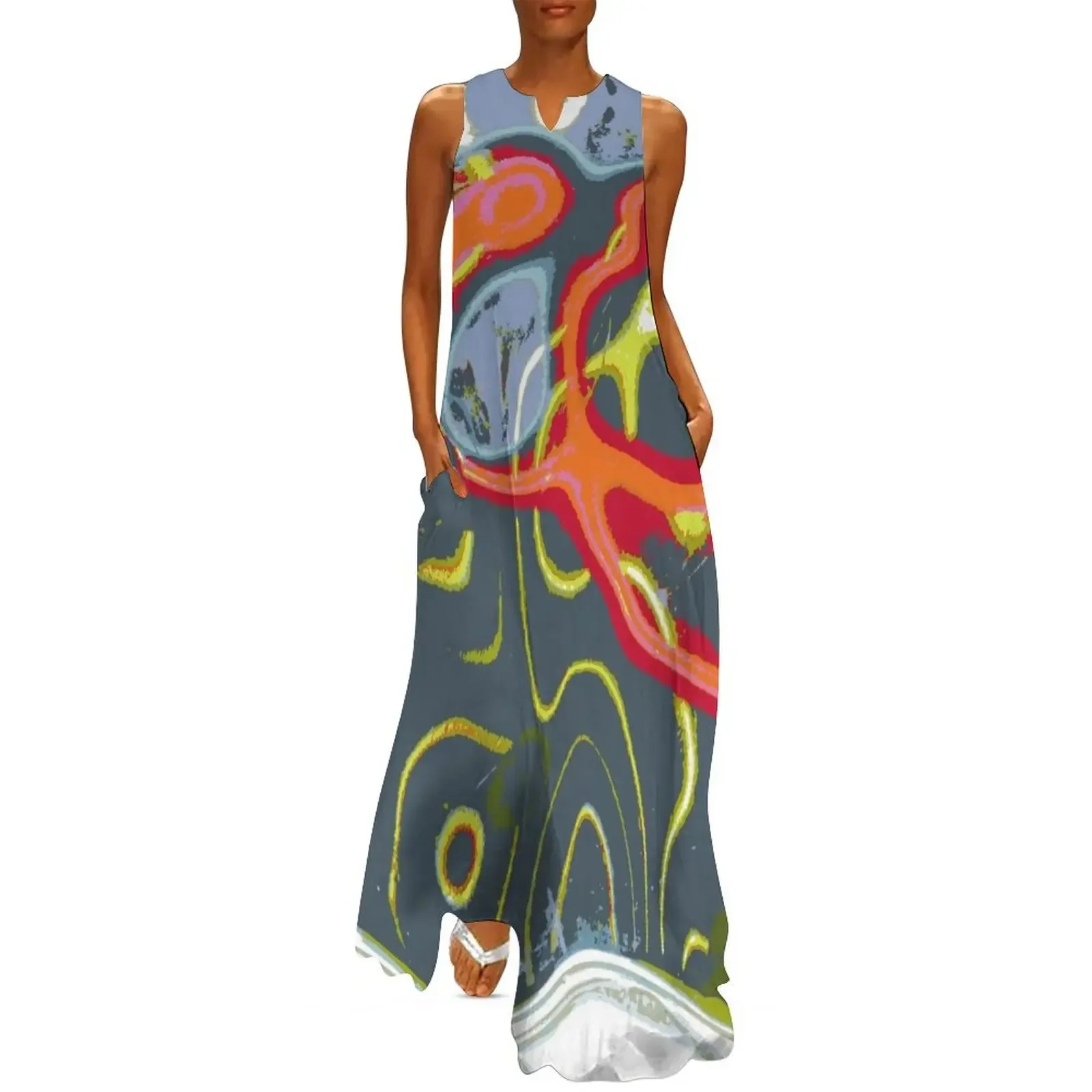 

Groovy Day Two Long Dress women's summer dress 2025 cocktail dresses dresses summer woman 2025 Dress