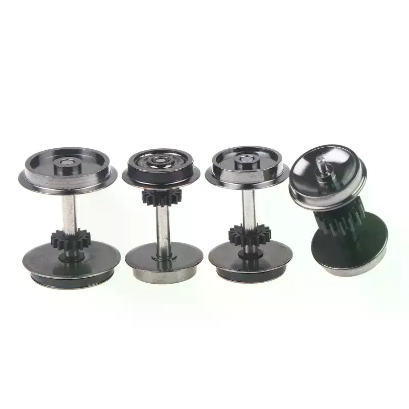 2 Pieces HO Scale Wheels Upgrade DC Wheel Set For 1:87 Model Trains Railroad HO Gauge Wheels For Model Trains DIY Accessory