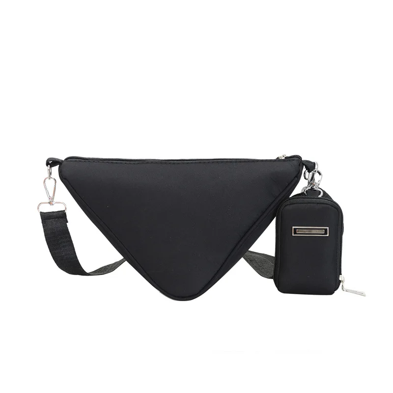 Triangle Casual Crossbody Chest Bag For Women  Luxury Designer Handbag with Small Coin Pouch Bolso cruzado de mujer