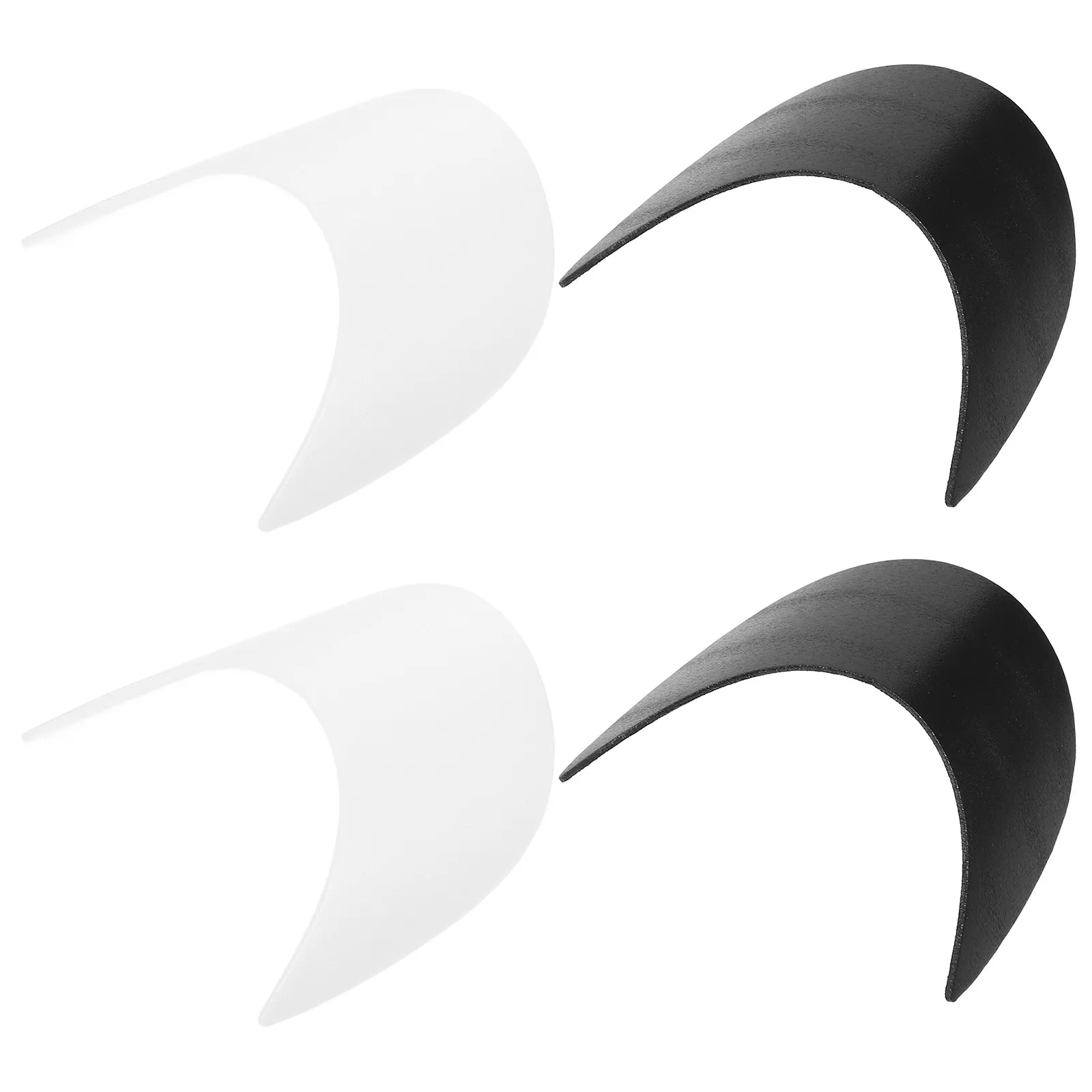 4Pcs Duckbill Hat Visor Insert Plastic Sun Guard Visor for Baseball Cap Replacement Brim Accessory Uv Resistant Lightweight