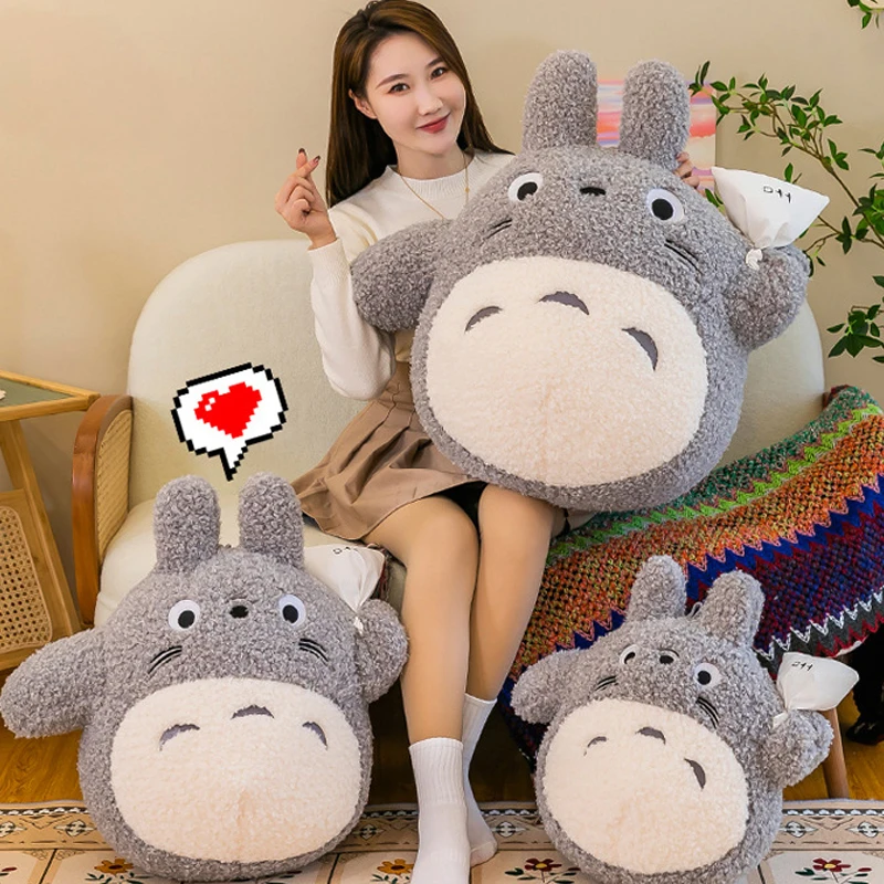 50-70cm My Neighbor Totoro Plush Toy Stuffed Doll Cartoon Cute Anime Star Hug Pillow Gift for Kids Birthday Room Decoration view 2