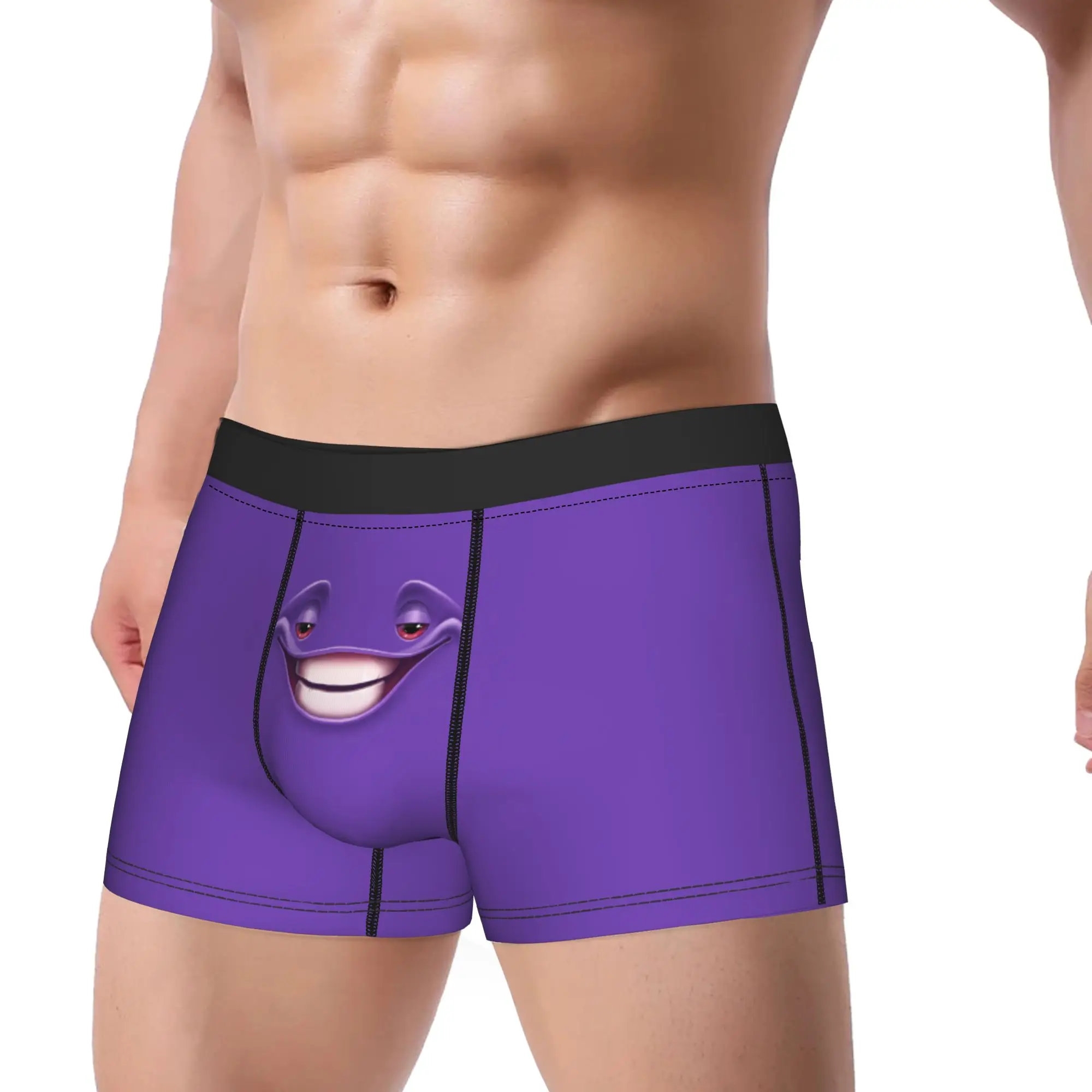 Man Boxer Briefs Shorts Panties Funny Expression Face Silly Smile Mischievous Grin Meme  Underwear  Homme M-XXL Underpants