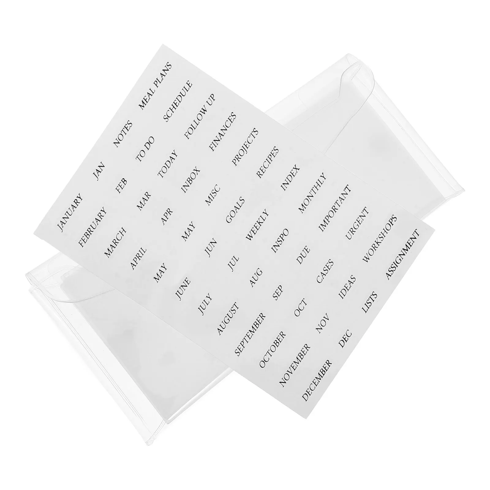 

Набор из 1 прозрачного матового бюджетного органайзера с разделителями-индексами, карманами для наличных, кошельками для экономии денег и прозрачными разделителями-заголовками для папок