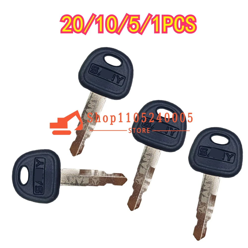 20/10/5/1PCS Brand New Ignition Keys for Excavator Bulldozer Loader Heavy Equipment Key